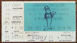 Lynyrd Skynyrd-1976 RARE Original Concert Ticket Stub (Concord Pavilion)