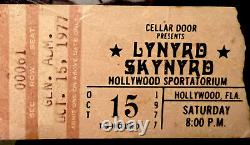Lynyrd Skynyrd 1977 10/15/77 Sportatorium Concert Ticket Stub Classic Lineup