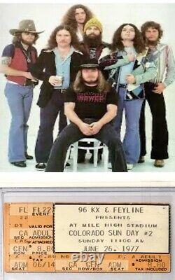 Lynyrd Skynyrd At Mile High Stadium Colorado Sun Day #2 Sun 06/26/1977