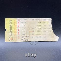Lynyrd Skynyrd Concert Ticket Stub June 15, 1975 Hara Arena, Ohio