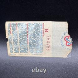 Lynyrd Skynyrd Concert Ticket Stub, Oct 29 1976, Buffalo Memorial Auditorium