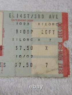 Lynyrd Skynyrd Orig 1976 Concert Ticket Stub Palladium NYC 1 More From The Road