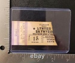 Lynyrd Skynyrd Vintage Oct. 15, 1977 Hollywood, Florida Concert Ticket Stub