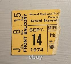 Lynyrd Skynyrd/john Denver Rare Concert Ticket Stub Philadelphia, Pa 09/14/1974