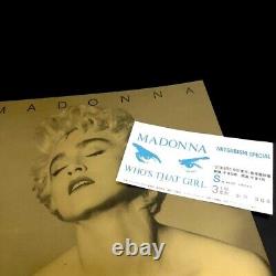 MADONNA 1987 Japan First Tour Concert Ticket Stub & Program Book Set Rare