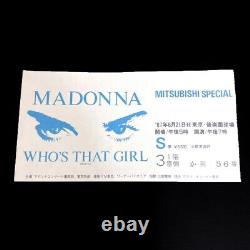 MADONNA 1987 Japan First Tour Concert Ticket Stub & Program Book Set Rare