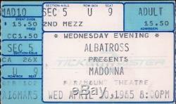 MADONNA 1st CONCERT APRIL 10, 1985 SEATTLE PARAMOUNT THEATRE VINTAGE TICKET STUB