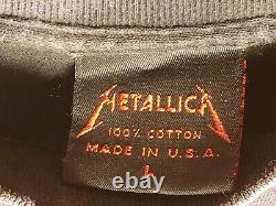 METALLICA Concert T-Shirt & Ticket Stub Feb 27, 1992 Metal Rock Black Album Tour