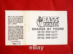 METALLICA Vintage Ticket Stub 80's Tour Concert March 14 1985 KABUKI NIGHTCLUB