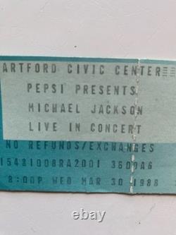 MICHAEL JACKSON 1988 BAD CONCERT TOUR PROGRAM Plus ticket Stub From Same Show