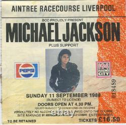 MICHAEL JACKSON 1988 Concert Ticket Stub LIVERPOOL UK