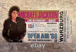 MICHAEL JACKSON Concert Ticket Stub, from August 21st 1988 WÜRZBURG GERMANY