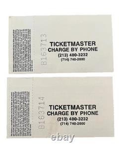 MICHAEL JACKSON Original Concert (2) Ticket Stubs Jan 16 1989 L. A. Sports Arena