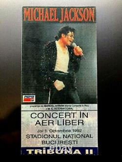 MICHAEL JACKSON / SNAP! Concert Ticket Stub October 1, 1992 BUCHAREST ROMANIA