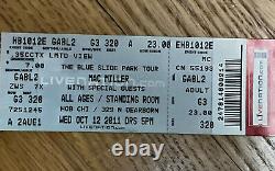 Mac Miller full concert ticket Stub 2011 House of Blues Chicago