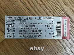 Mac Miller full concert ticket Stub 2011 House of Blues Chicago