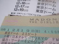 Madonna Girly Show 1993 Japan Tour Book with Ticket Stub Flyer Concert Program