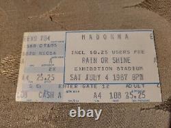 Madonna Vintage 1987 Toronto, Canada Original Concert Ticket Stub and program