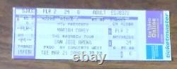 Mariah Carey Concert Ticket Stub Mar 21, 2000 San Jose, CA