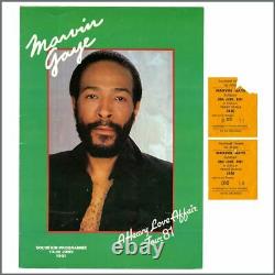 Marvin Gaye Autographed Diana & Marvin LP, Concert Programme & Ticket Stubs (UK)