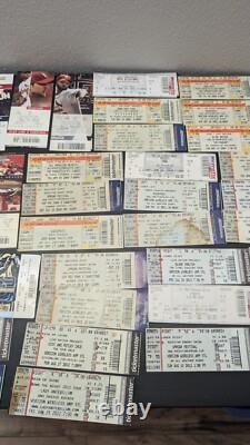 Massive Lot Ticket Stubs Rock Concert Sporting Event Kiss Aersosmith Cards Blues
