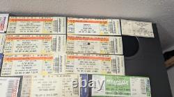 Massive Lot Ticket Stubs Rock Concert Sporting Event Kiss Aersosmith Cards Blues