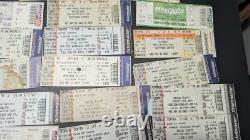 Massive Lot Ticket Stubs Rock Concert Sporting Event Kiss Aersosmith Cards Blues