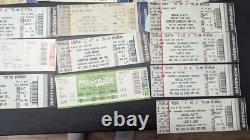 Massive Lot Ticket Stubs Rock Concert Sporting Event Kiss Aersosmith Cards Blues