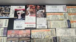 Massive Lot Ticket Stubs Rock Concert Sporting Event Kiss Aersosmith Cards Blues