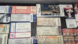 Massive Lot Ticket Stubs Rock Concert Sporting Event Kiss Aersosmith Cards Blues