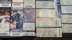 Massive Lot Ticket Stubs Rock Concert Sporting Event Kiss Aersosmith Cards Blues