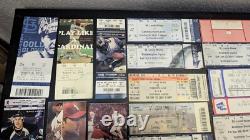 Massive Lot Ticket Stubs Rock Concert Sporting Event Kiss Aersosmith Cards Blues