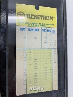 Mega Rare Authentic Original 1975 Elvis Presley concert ticket stub with Cert OH
