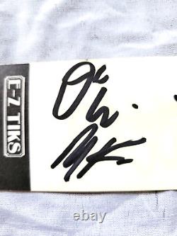 Megadeth Testament Autographed Concert Ticket stub 1990