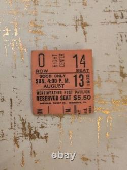 Merriweather Post Pavilion YES & Eagles Aug 13, 1972 Concert Ticket Stub Rare