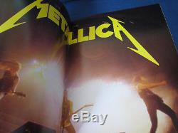 Metallica 1986 Japan Tour Book with Ticket Stub Concert Program Cliff Burton