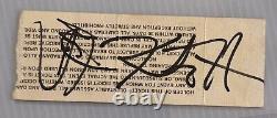 Metallica Autographed Vintage Concert Ticket Stub Justice James Lars Jason Kirk