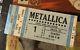 Metallica Concert Ticket Stub 1986 Signed Master Of Puppets Cliff Burton Rare