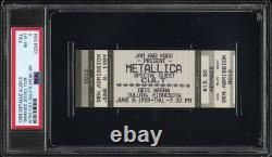 Metallica & Cult Concert Unused Ticket Stub PSA 8 Duluth DECC Arena GA 6/8/1989