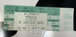 Metallica FULL UNUSED Concert Ticket Stub 3/7/1997 Philly Lars