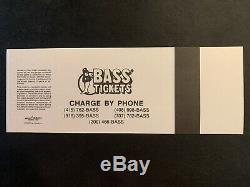 Metallica San Francisco Civic Auditorium Concert Ticket Vintage Stub 12/31/1985