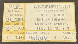 Metallica / WASP 2-16-1985 Concert Ticket Stub Ride The Lightning Tour K. C. MO