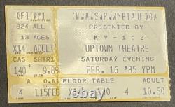 Metallica / WASP 2-16-1985 Concert Ticket Stub Ride The Lightning Tour K. C. MO