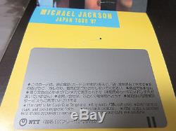 Michael Jackson 1987 Japan Concert Ticket Stub Promo Postcard Phone Card