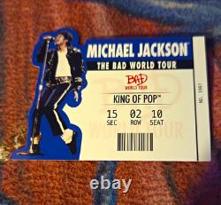 Michael Jackson BAD World Tour Concert Ticket Stub 1987 Sec 15 Row 02 Seat 10
