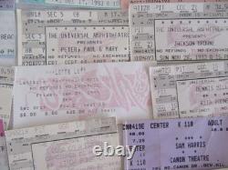 Mixed Lot 45 Concert Ticket Stub 1987-2009 Willie Nelson Dion Ray Elton + L. A