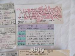 Mixed Lot 45 Concert Ticket Stub 1987-2009 Willie Nelson Dion Ray Elton + L. A