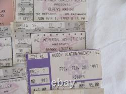 Mixed Lot 45 Concert Ticket Stub 1987-2009 Willie Nelson Dion Ray Elton + L. A
