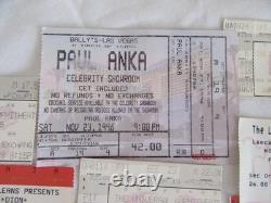 Mixed Lot 45 Concert Ticket Stub 1987-2009 Willie Nelson Dion Ray Elton + L. A