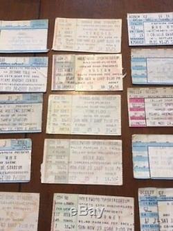 Mixed Lot Vintage Classic Rock Concert Ticket Stubs 1986-1994